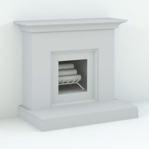 Revit Family / 3D Model - Classic Fireplace Perspective