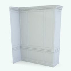 Revit Family / 3D Model - Wall Paneling 5 Perspective