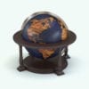 Revit Family / 3D Model - Antique World Globe Rendered in Revit