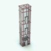 Revit Family / 3D Model - Glass Box Elevator Rendered in Revit