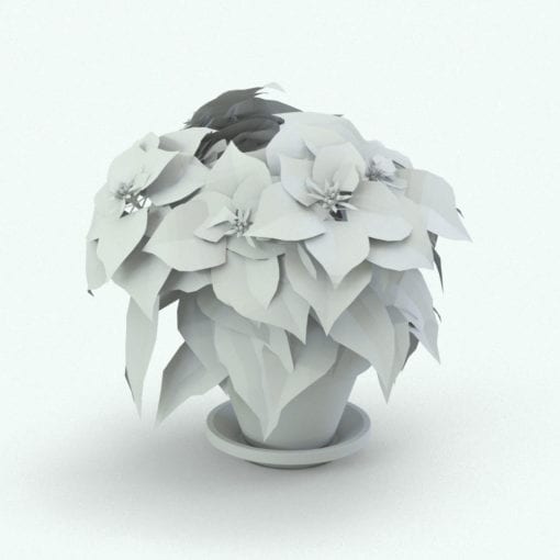 Revit Family / 3D Model - Poinsettia Perspective