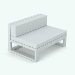 Revit Family / 3D Model - Top Boards Exterior Furniture Set Sectional 2
