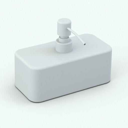 Revit Family / 3D Model - Bathroom Accessories Pack 2 Soap Dispenser