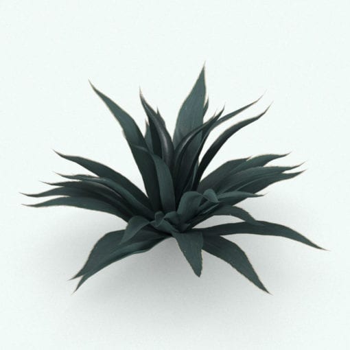 Revit Family / 3D Model - Agave Rendered in 3D Max with Vray Texture Set 2