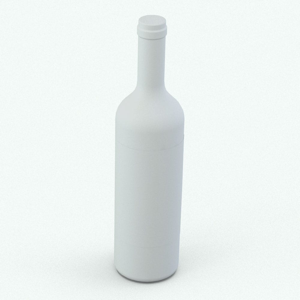 3D Model Wine Bottle | BlackBee3D | Get a Subscription