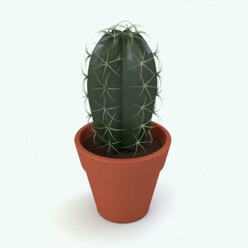 Revit Family / 3D Model - Cactus Rendered in Revit