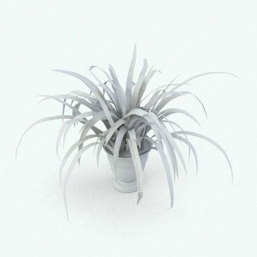 Revit Family / 3D Model - Spider Plant Perspective