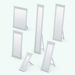 Revit Family / 3D Model - Classic Order Standing Mirror Variations