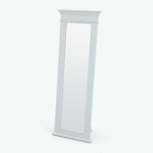 Revit Family / 3D Model - Classic Order Standing Mirror Perspective