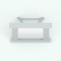 Revit Family / 3D Model - Classic Order Standing Mirror Top View