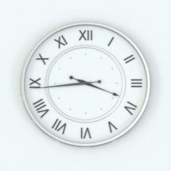 Revit Family / 3D Model - Clock Roman Numerals Rendered in Revit