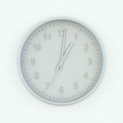 Revit Family / 3D Model - Clock With Numbers Perspective