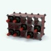 Revit Family / 3D Model - Crosses Wine Rack Rendered in Revit