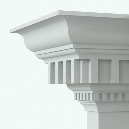 Revit Family / 3D Model - Complex Crown Moulding 2 Detail