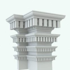 Revit Family / 3D Model - Complex Crown Moulding 6 Variations
