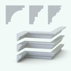Revit Family / 3D Model - Crown Mouldings Pack 5 Main