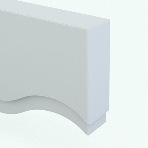 Revit Family / 3D Model - Curtain Valance Curves Detail