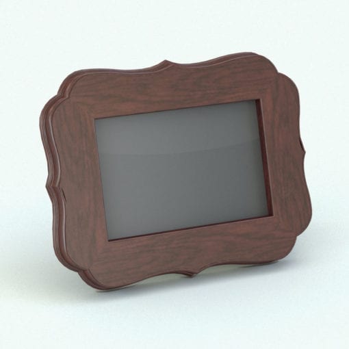 Revit Family / 3D Model - Curved Picture Frame Rendered in Revit
