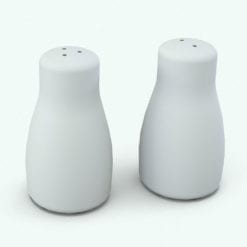 Revit Family / 3D Model - Curved Salt and Pepper Shakers Variations