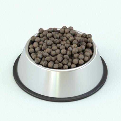 Revit Family / 3D Model - Dog Bowls Simple Rendered in Revit