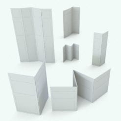 Revit Family / 3D Model - Door Panels Space Variations