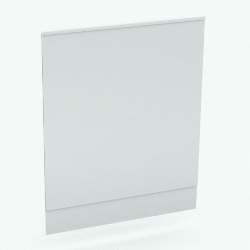Revit Family / 3D Model - Double Panel Curtain Perspective