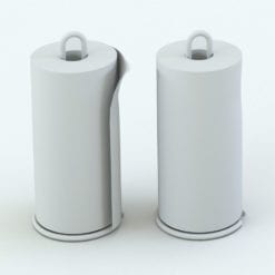 Revit Family / 3D Model - Euro Paper Towel Holder Variations
