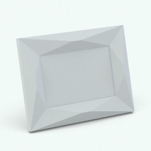 Revit Family / 3D Model - Faceted Picture Frame Perspective