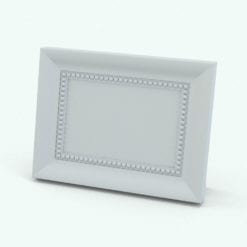Revit Family / 3D Model - Picture Frame With Detail Dots Perspective