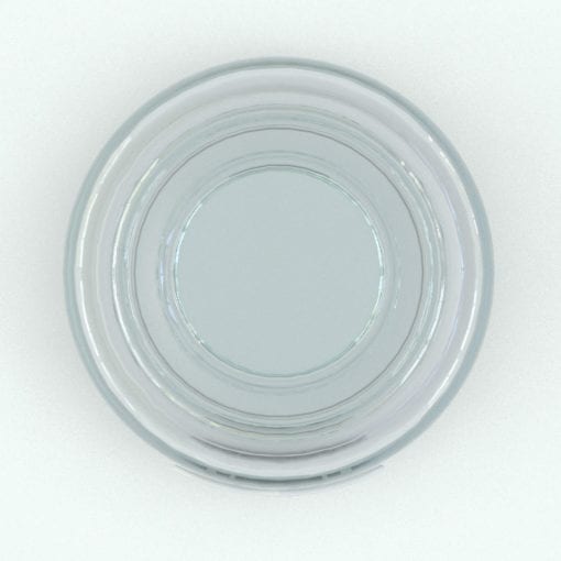 Revit Family / 3D Model - Glass Container With Label Top View