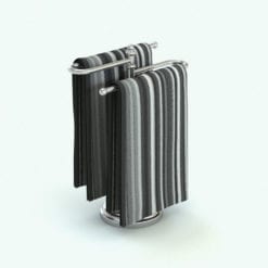 Revit Family / 3D Model - Hand Towel Stand 2C Rendered in Revit