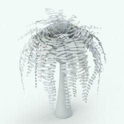 Revit Family / 3D Model - Hanging Fern 1 Perspective