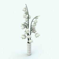 Revit Family / 3D Model - Lily of the Valley Plant Rendered in Revit