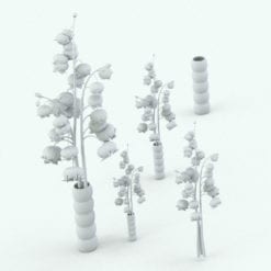 Revit Family / 3D Model - Lily of the Valley Variations