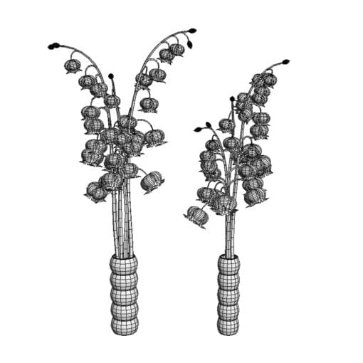Revit Family / 3D Model - Lily of the Valley 3D Max/FBX Wireframe