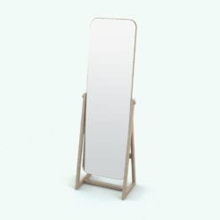 Revit Family / 3D Model - Minimalistic Cheval Mirror Rendered in Revit