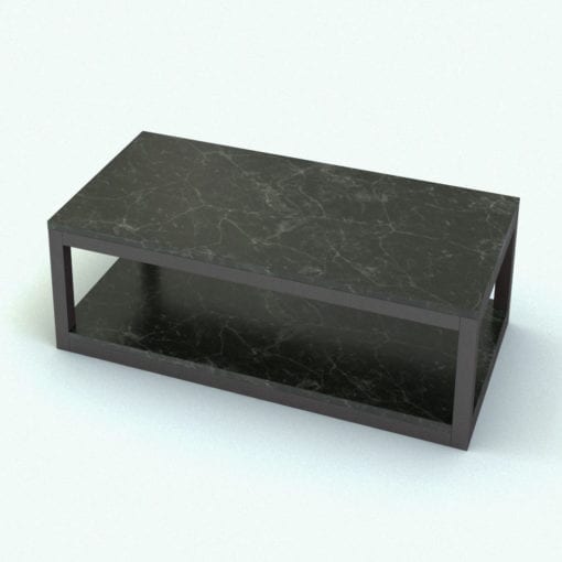 Revit Family / 3D Model - Modern Hollow Box Multipurpose Table Rendered in Revit