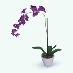 Revit Family / 3D Model - Orchid Plant Rendered in Revit