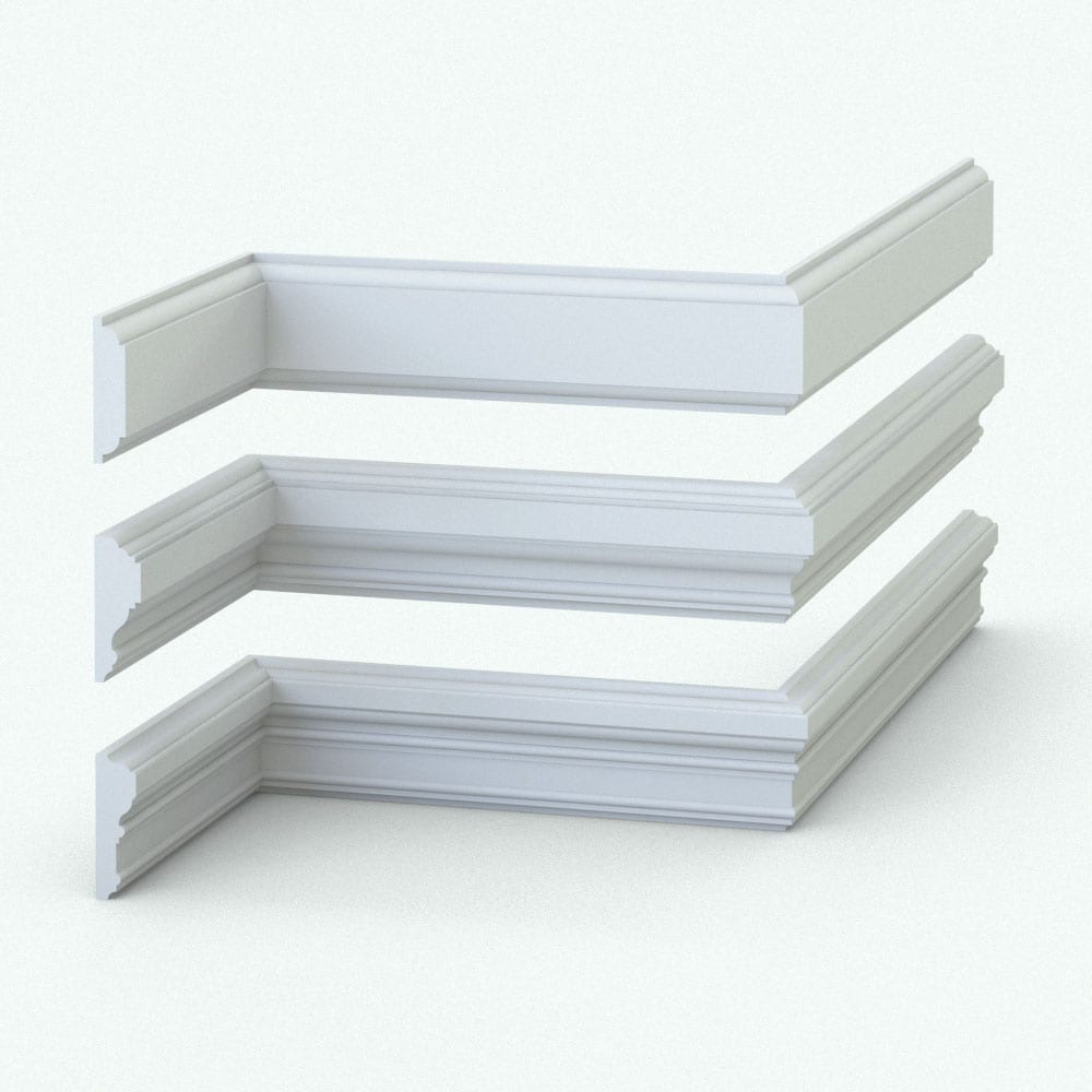 Contemporary Revit Wall Sweep - Chair Rails Pack 3 | Blackbee3D