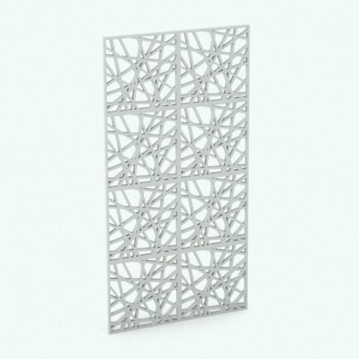 Revit Family / 3D Model - Random Lines Space Divider Perspective