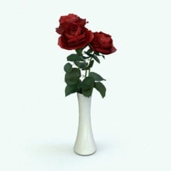 Revit Family / 3D Model - Rose Flowers Rendered in Revit