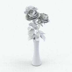 Revit Family / 3D Model - Rose Perspective