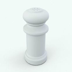 Revit Family / 3D Model - Salt and Pepper Shaker Grinder Perspective