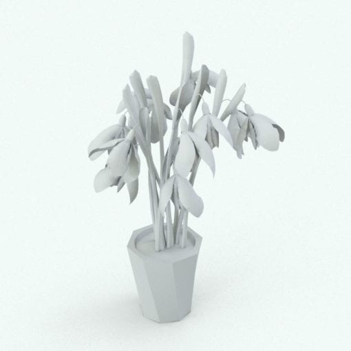 Revit Family / 3D Model - Snowdrop Perspective