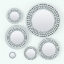 Revit Family / 3D Model - Spheres Wall Mirror Variations