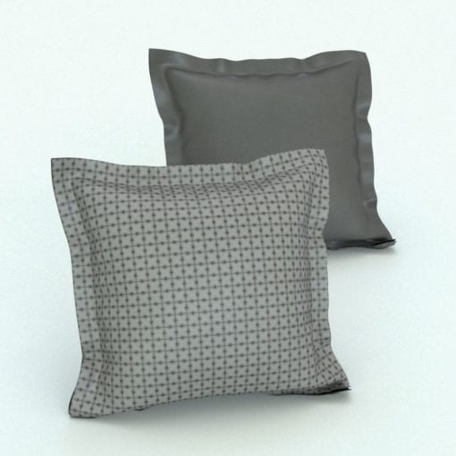 Revit Family / 3D Model - Square Cushion Flaps Rendered in Revit