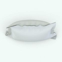 Revit Family / 3D Model - Square Cushion Flaps Top View