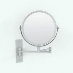 Revit Family / 3D Model - Swivel Wall Mount Mirror Perspective