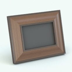 Revit Family / 3D Model - Two Toned Wood Picture Frame Rendered in Revit