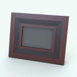 Revit Family / 3D Model - Two Toned Wood Rectangular Cross Section Frame Rendered in Revit